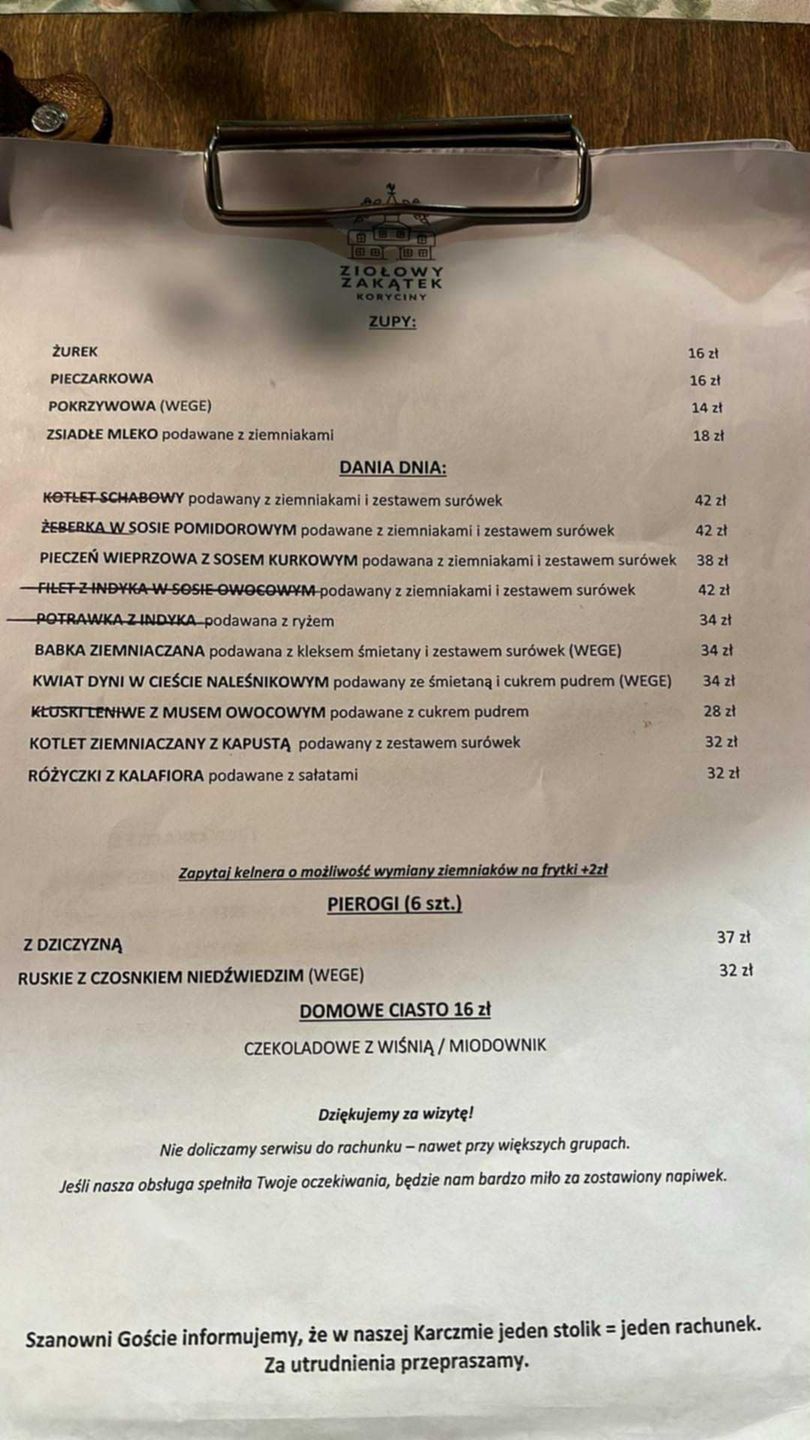Obiad w Zielonym zakątku