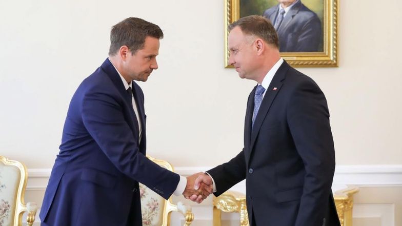 Andrzej Duda spotkał się z Rafałem Trzaskowskim