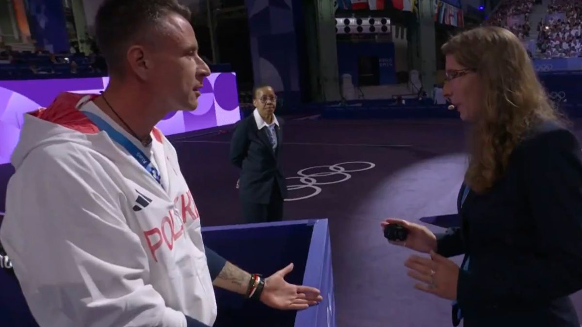 X/Eurosport / W ostatnich sekundach meczu Polska - Chiny doszło do potężnego zamieszania