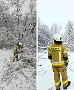 Strażacy walczą z atakiem zimy. Są kolejne ostrzeżenia