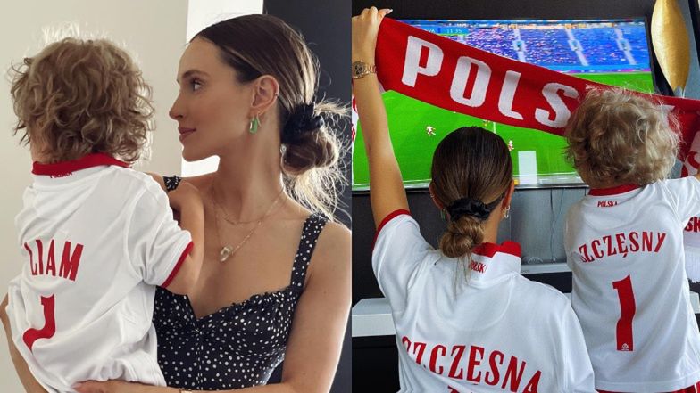 Marina z synem kibicują Wojciechowi Szczęsnemu