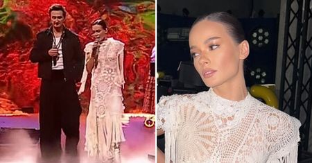 Natalia Szroeder w białej koronce na jubileuszu Zakopower. Ściągnęła na siebie oczy wszystkich [WIDEO]
