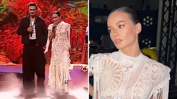 Natalia Szreder w białej koronce na jubileuszu Zakopower. Ściągnęła na siebie oczy wszystkich [WIDEO]