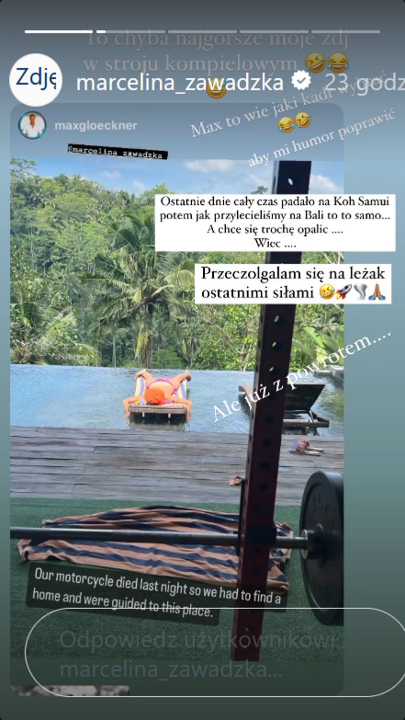 Marcelina Zawadzka ma Bali belly