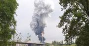 Wielka eksplozja w pobliżu firmy farmaceutycznej. Nad nią kłęby dymu