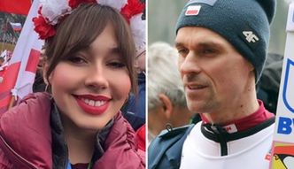 Popis Żyły na oczach ukochanej! Tak wspiera go w Planicy