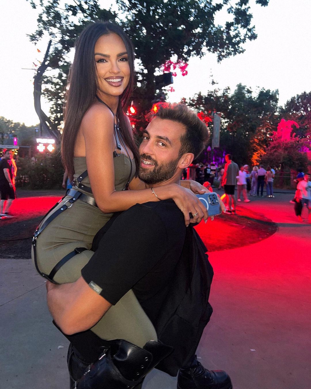 Klaudia El Dursi z partnerem 
