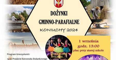 Dożynki w Koniuchach 2024. Występy zaproszonych zespołów. Zobacz godzinowy program