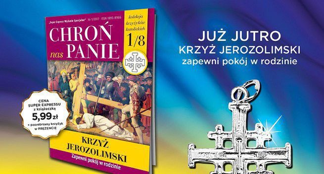 Kolekcja posrebrzanych i poświęconych krzyży katolickich w „Super Expressie”