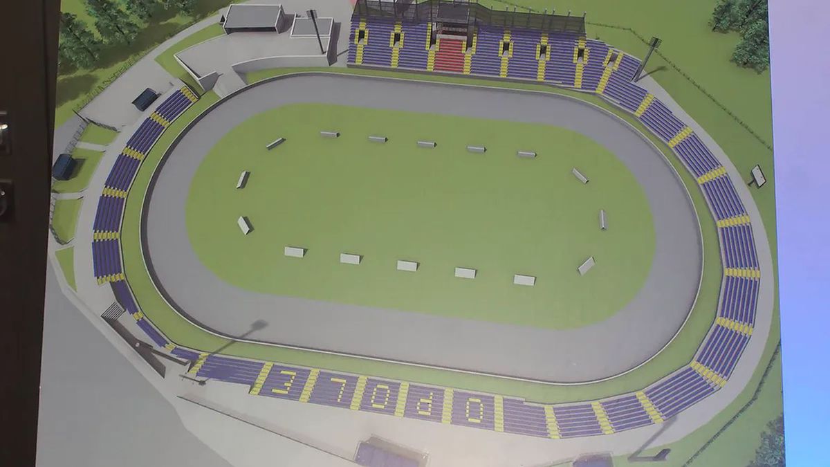 wizualizacja stadionu Kolejarza Opole