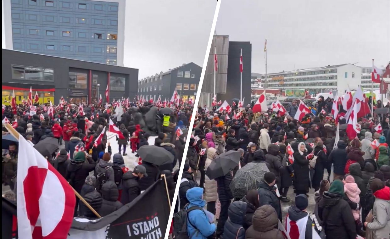 wiadomości,aktualności,WP Wiadomości Nuuk wyszło na ulice. Protest na Grenlandii