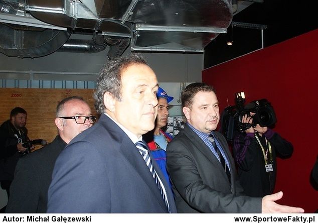 Michel Platini spotkał się z działaczami Solidarności (fot. M.Gałęzewski)