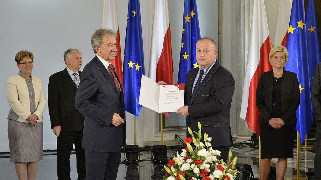 Artur Szałabawka podczas odbioru nominacji poselskiej (Fot. Wikimedia)