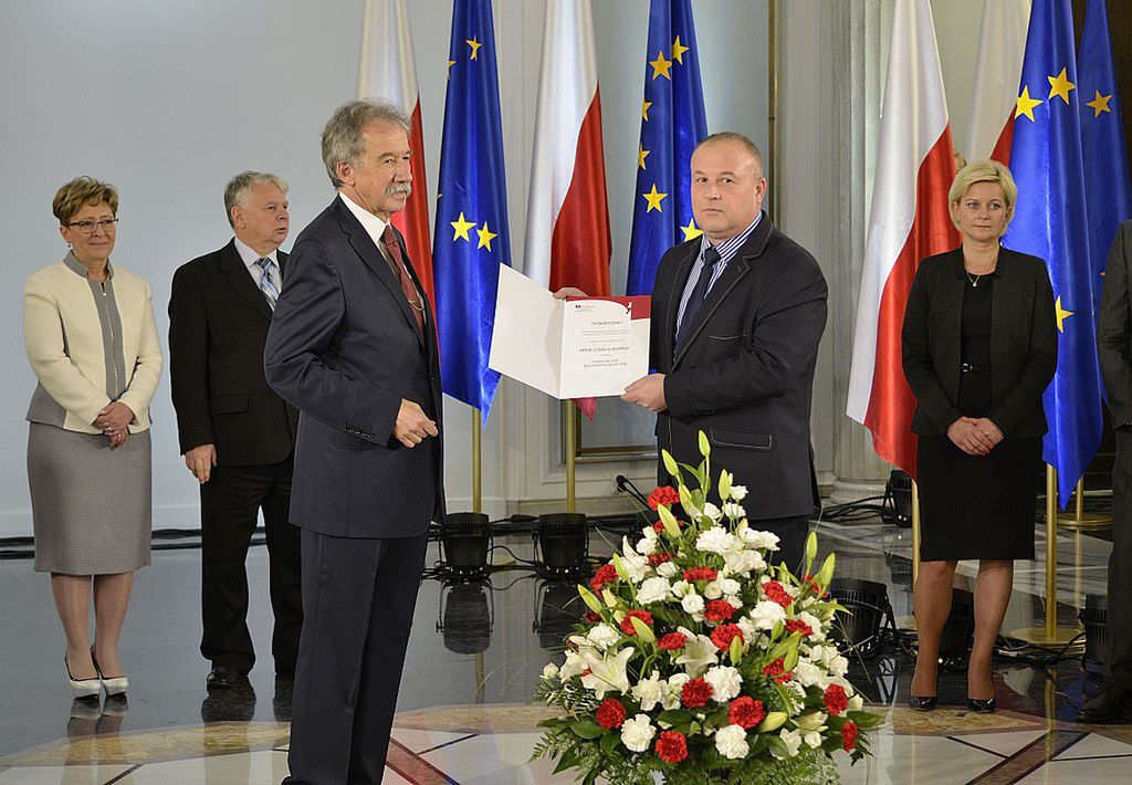 Artur Szałabawka podczas odbioru nominacji poselskiej (Fot. Wikimedia)