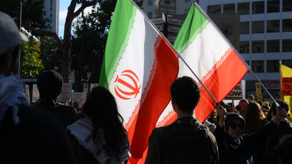 SAN FRANCISCO, CA - APRIL 8: Hundreds of pro-Iranian demonstrators take streets to protest against Israeli-US attacks on Iran and Middle East, in San Francisco, California, United States on April 8, 2026. (Photo by Tayfun Coskun/Anadolu via Getty Images)