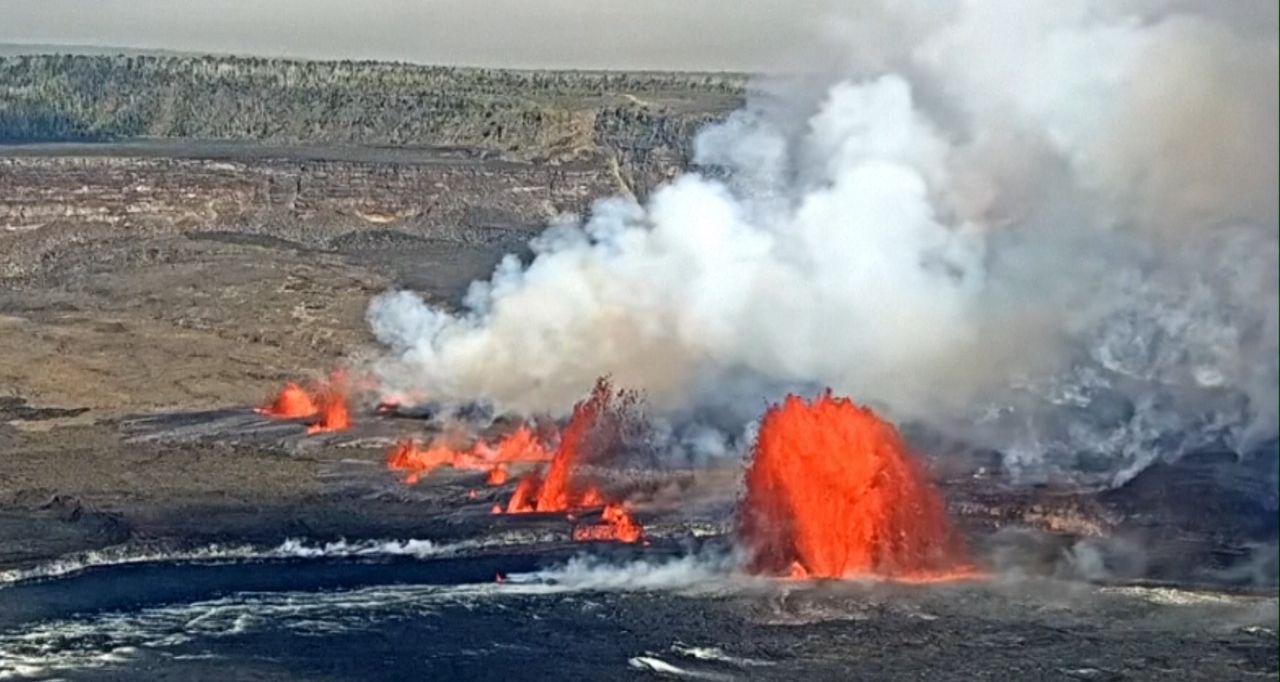 Erupcja wulkanu Kilauea na Hawajach. Gigantyczne pokłady lawy