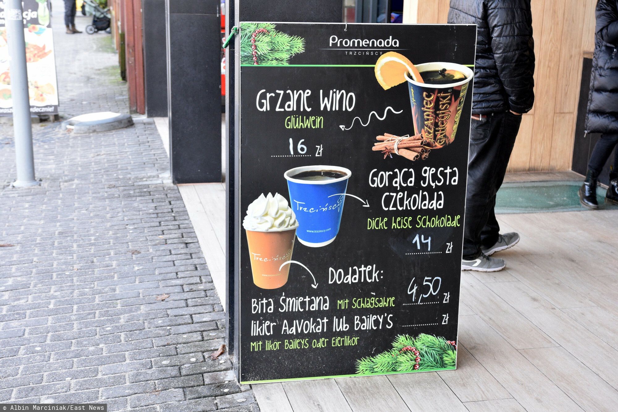 Ceny w Kołobrzegu. Menu po polsku i po niemiecku
