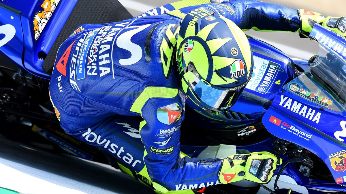 Valentino Rossi na motocyklu Yamahy