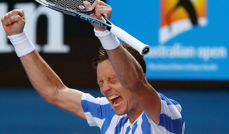 Najlepszym wielkoszlemowym wynikiem Berdycha w tym roku był półfinał Australian Open