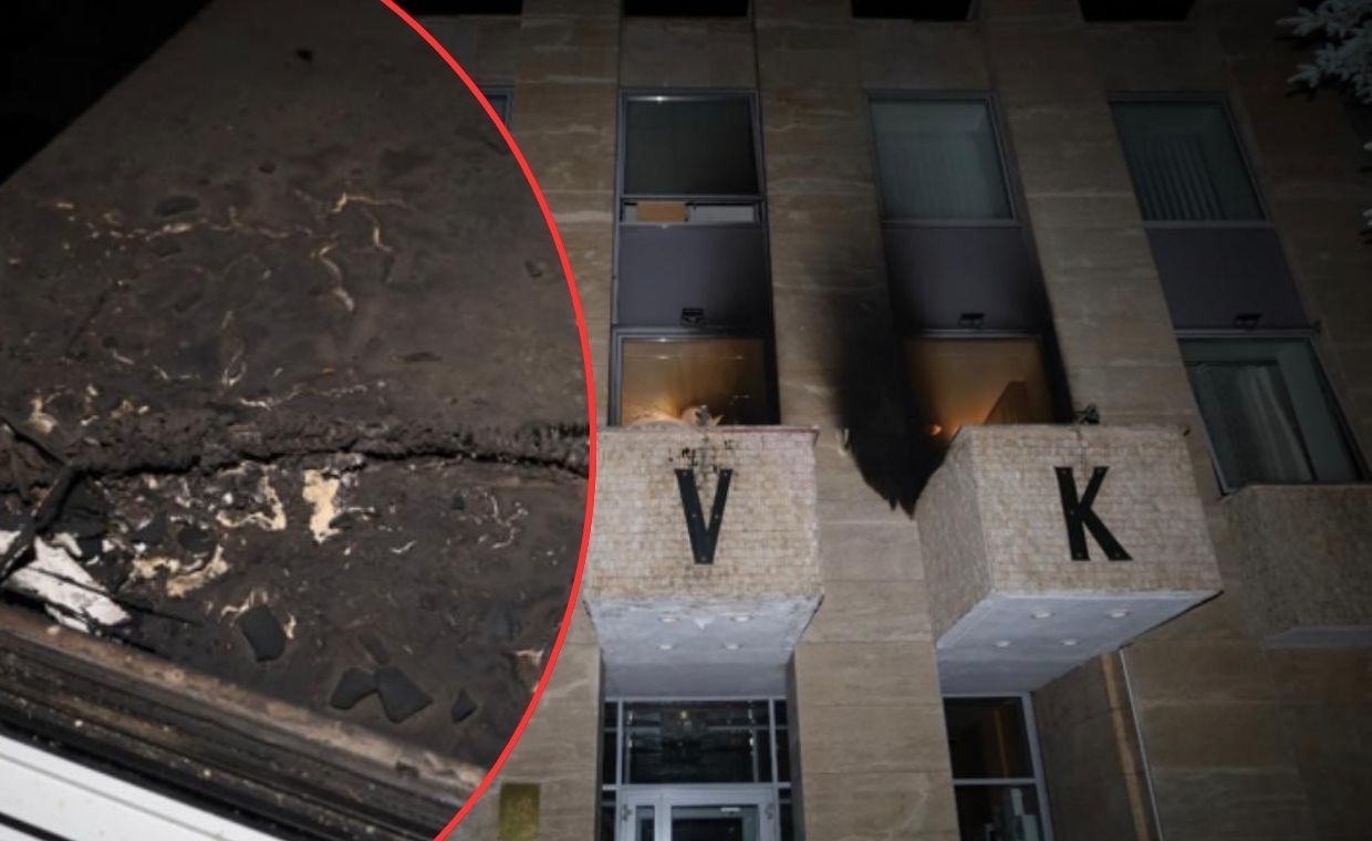 Praga. "Dom Rosyjski" obrzucony koktajlami Mołotowa