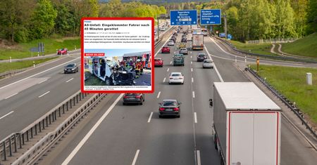 Dramat na A9. Niemcy ratowali Polaka. 45 minut walki