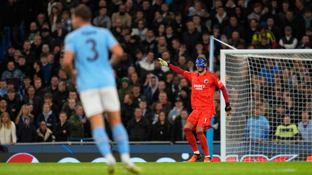Getty Images / Ulrik Pedersen / Na zdjęciu: Kamil Grabara w bramce