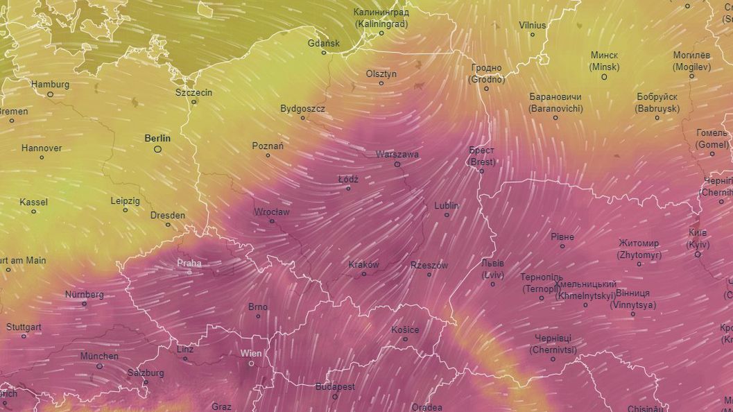Mapa pogodowa na niedzielę (19.06.) 