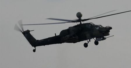Operacje śmigłowcem szturmowym. Nagranie Federacji Rosyjskiej