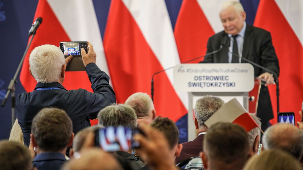Jarosław Kaczyński w Ostrowcu Świętokrzyskim odwołał się do budowy CPK