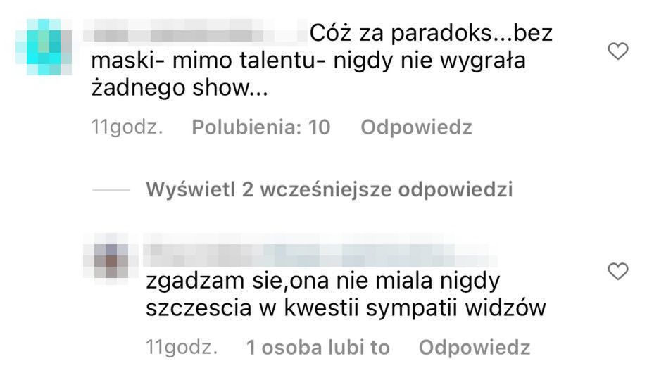 Komentarze widzów "Mask Singer"