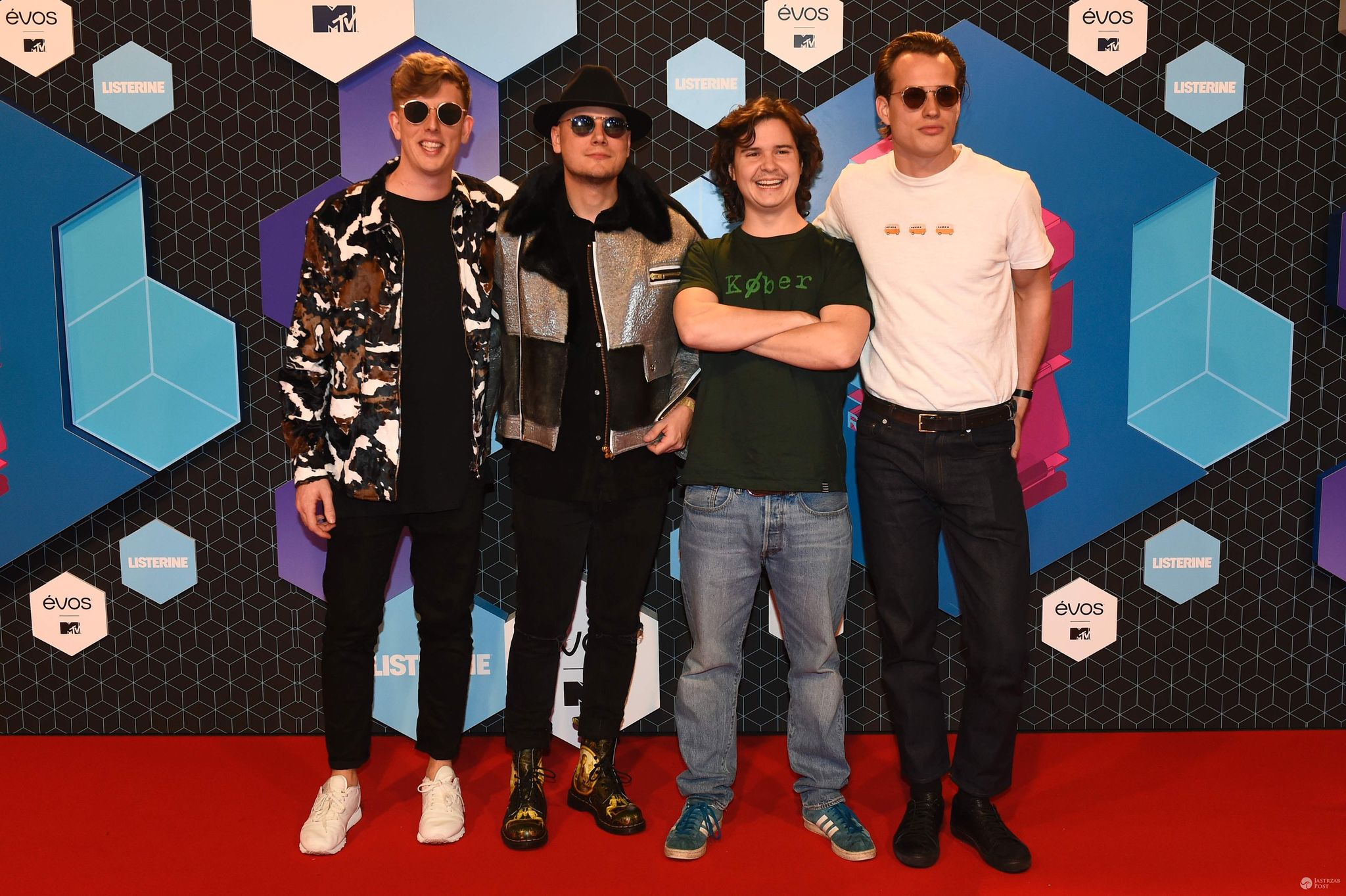 Lukas Graham: Morten Ristorp, Mark Falgren, Lukas Forchhammer i Magnus Larsson - MTV EMA 2016