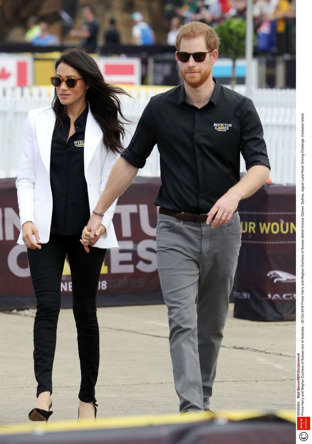Meghan Markle i książę Harry w identycznych koszulkach na Invictus Games 2018