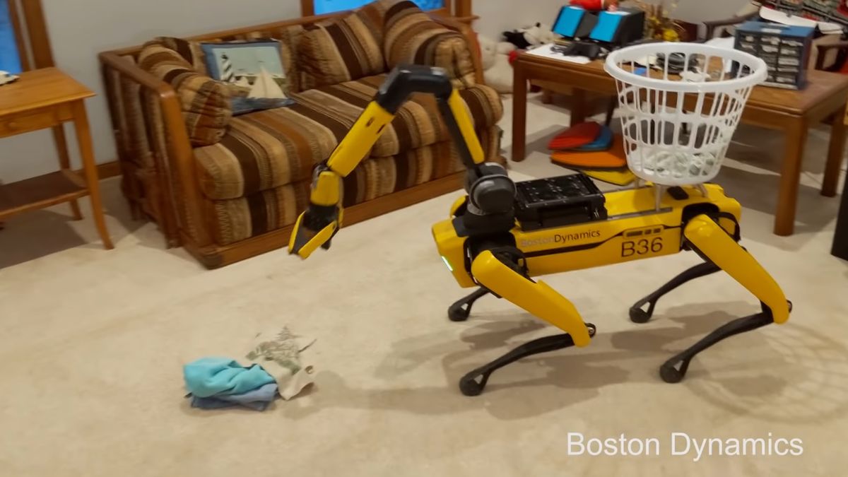 Robot-pies od Boston Dynamics ma nową umiejętności. Sadzi, sprząta i przeraża siłą 1
