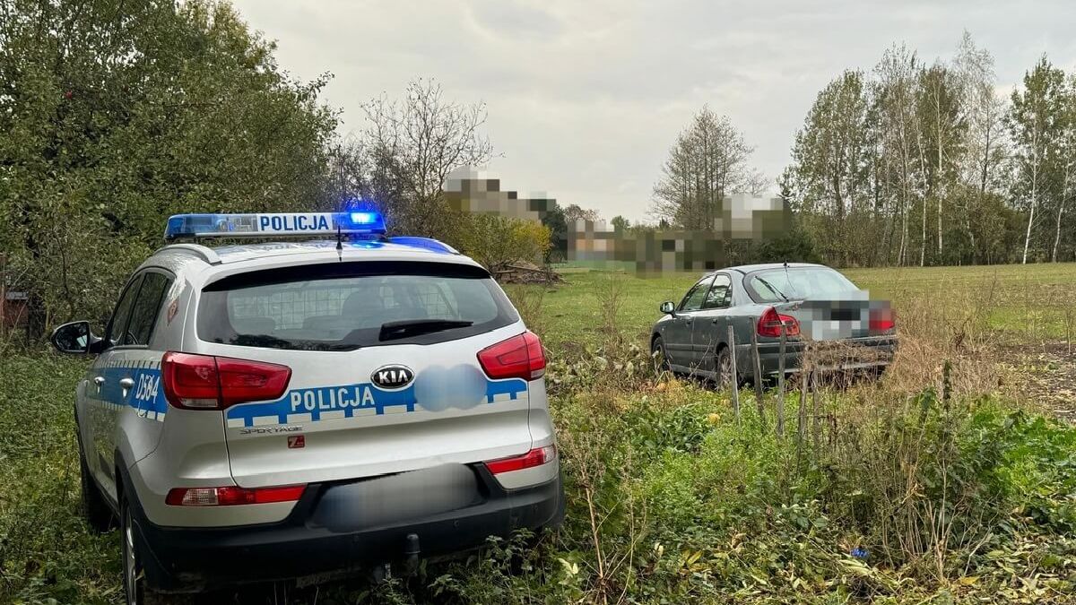 Policja Parczew goni Mitsubishi