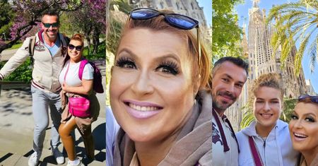 Katarzyny Skrzynecka wygrzewa się w Barcelonie z mężem i 14-letnią córką. "Spontanicznie wyruszyliśmy w wielkanocną podróż" (ZDJĘCIA)