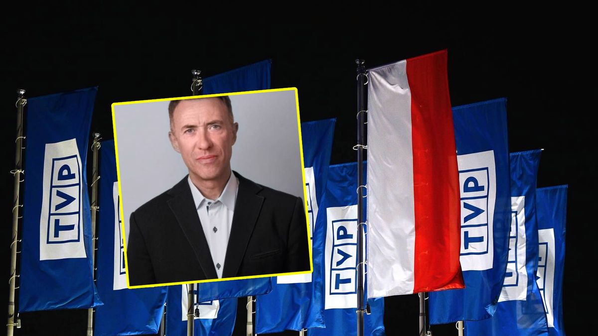 Adam Szynol oraz Flagi TVP