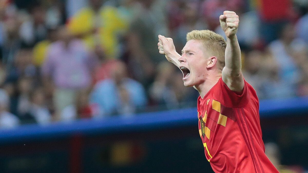 Kevin De Bruyne w barwach reprezentacji Belgii