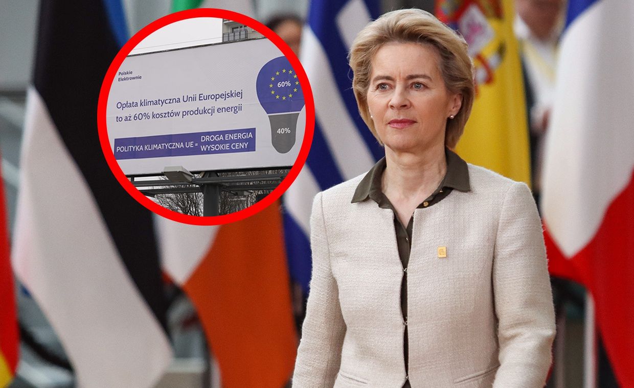 Plakaty krytykujące UE na polskich ulicach. "Utknęliśmy w takiej węglowej pułapce"