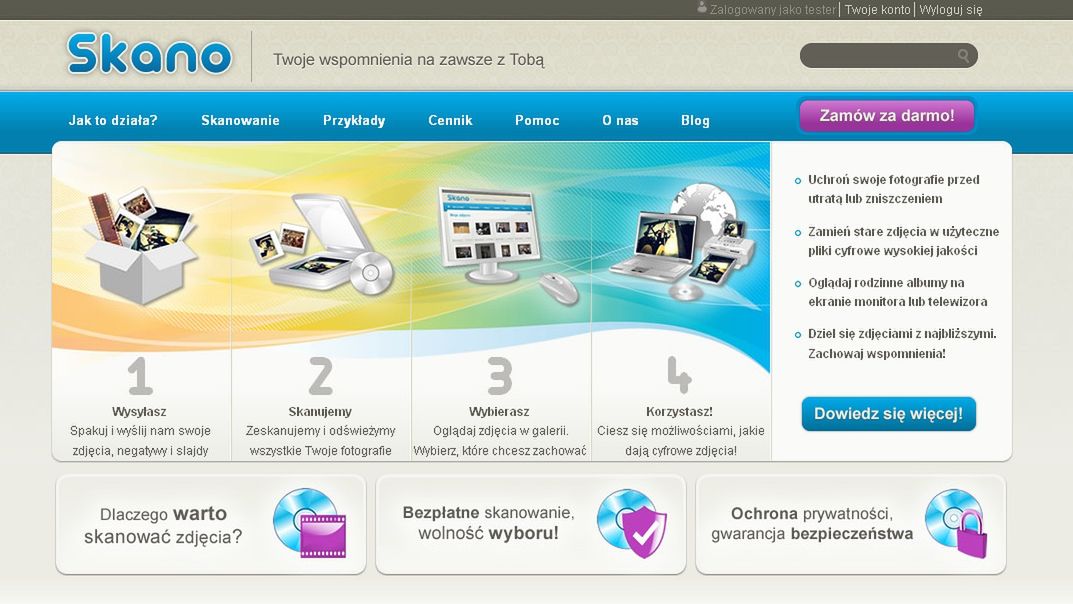 Skano.pl ? nowy serwis do zdalnego skanowania zdjęć 1