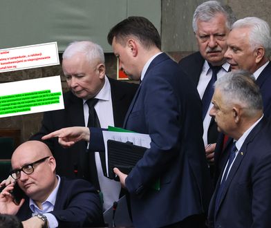 "Ucinamy temat". Mamy tajny dokument z centrali PiS ws. afery