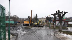 Prace na stadionie w Krośnie (galeria)