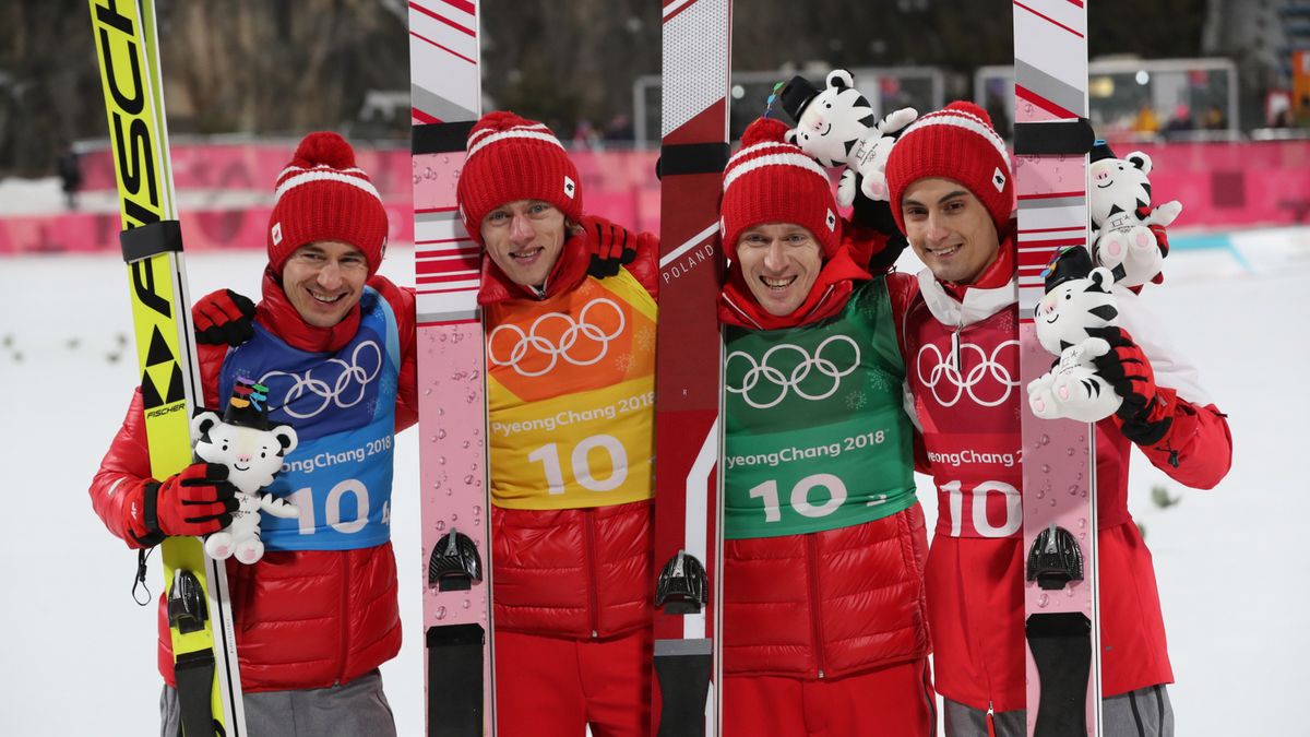 PAP / Grzegorz Momot / Na zdjęciu: Kami Stoch, Dawid Kubacki, Stefan Hula i Maciej Kot