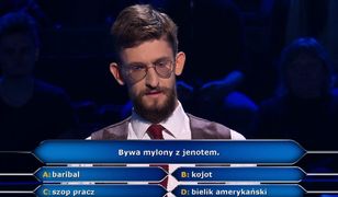"Milionerzy": Uczestnika pokonał jenot. Szybko odpadł z gry