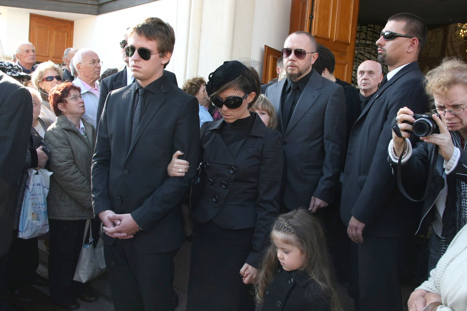 Natalia Kukulska i Pikej na pogrzebie Jarosława Kukulskiego