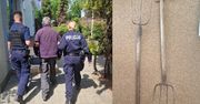 Przyszli z widłami i szpadlem, grozili zabójstwem i spaleniem