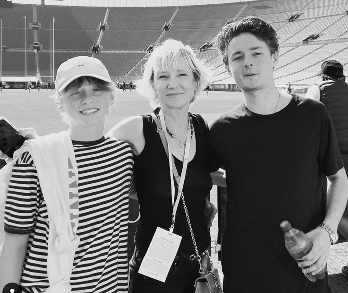 Anne Heche z synami Atlasem (po lewej) i Homerem