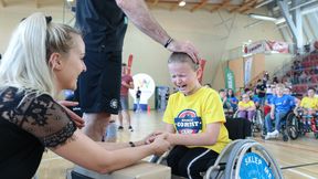 10-letni Wiktor podbił Camp Marcina Gortata. "To, co wyczyniał na wózku, to mistrzostwo świata!"
