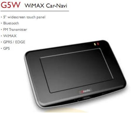 dmedia G5W PND - WiMAX i Bluetooth w jednym 1