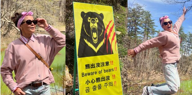 Modowy dramat Kingi Rusin. Ubrała się na zwiedzanie zamków, a skończyła na trekkingu wśród niedźwiedzi. "Winny oczywiście jest Marek"