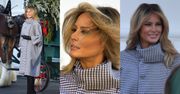 Dostojna i lekko nieobecna Melania Trump chwali się dorodnym drzewkiem i nowym kolorem włosów (ZDJĘCIA)